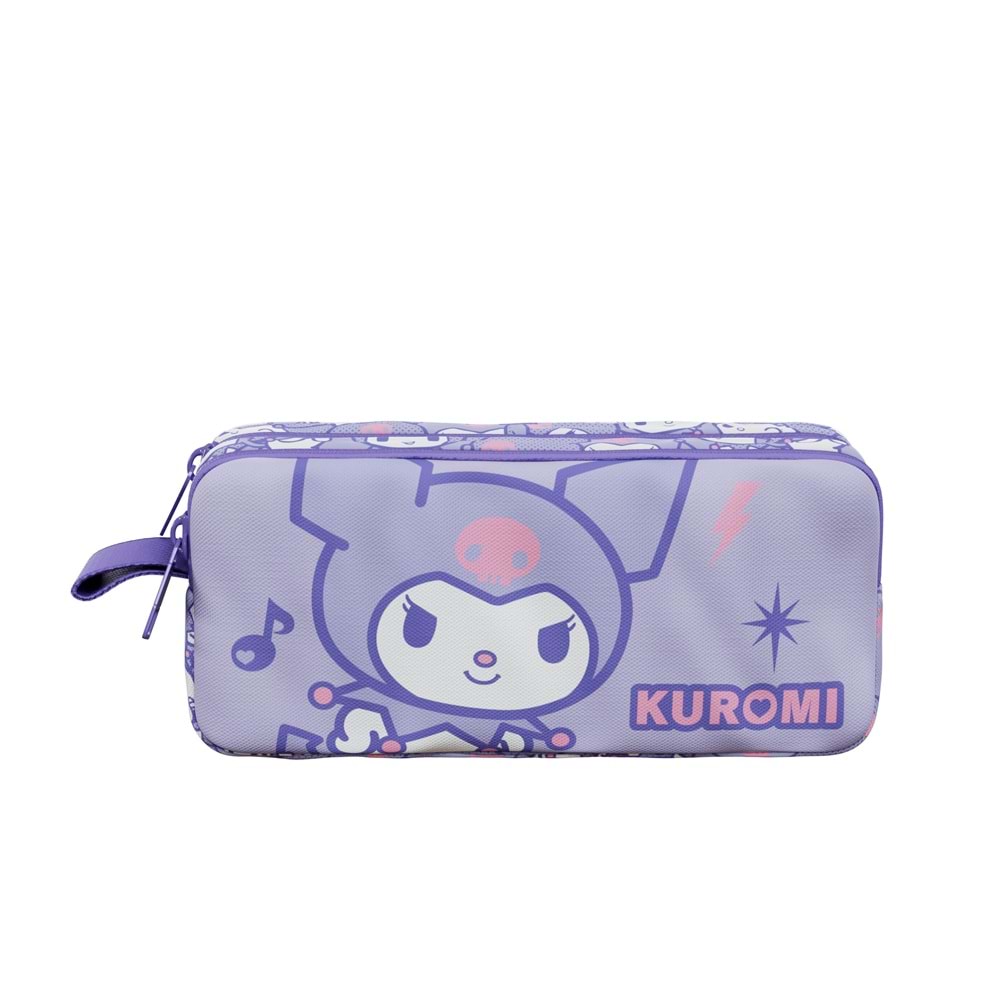 Wiggle Kuromi Çift Gözlü Kalem Çantası 3155
