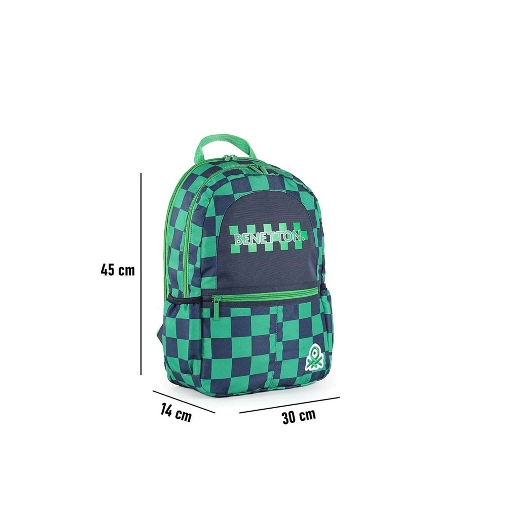 United Colors Of Benetton Çift Bölmeli Okul Sırt Çantası 03773