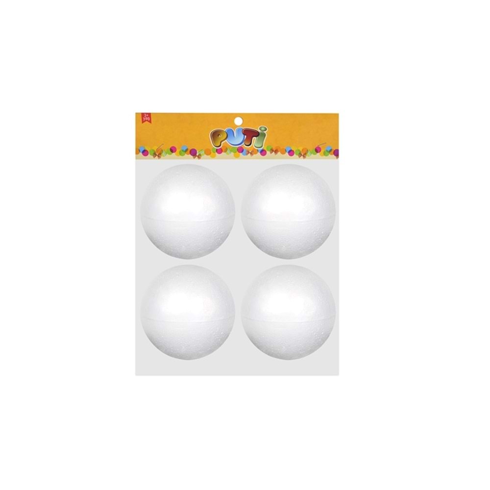 Puti Köpük Top 7 cm 4 Lü