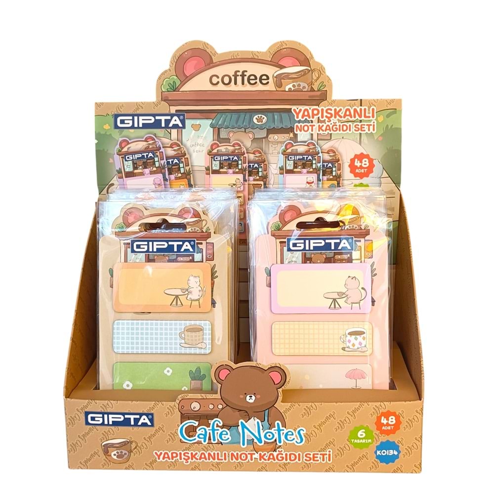 Gıpta Coffe Yapışkanlı Not Kağıdı Seti K0134