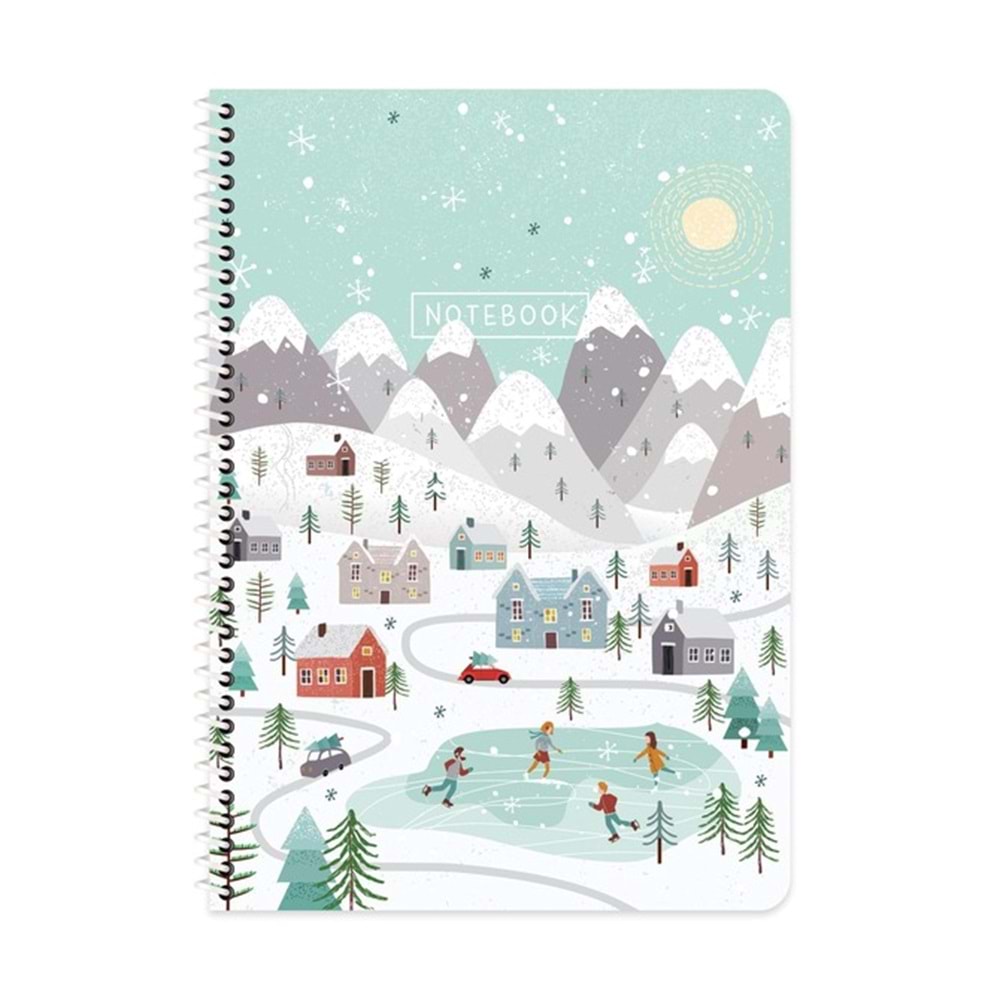 Keskin Color Karton Kp. Spr. Mevsimler A4 80 Yp. Stickerlı Kareli Defter