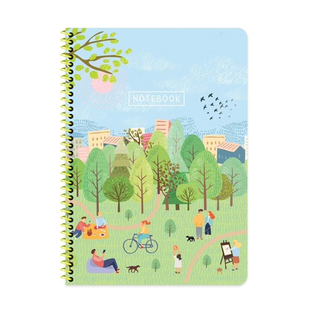 Keskin Color Karton Kp. Spr. Mevsimler A4 80 Yp. Stickerlı Kareli Defter