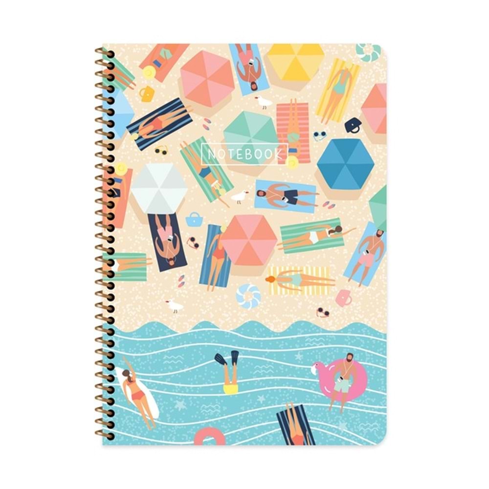 Keskin Color Karton Kp. Spr. Mevsimler A4 80 Yp. Stickerlı Kareli Defter
