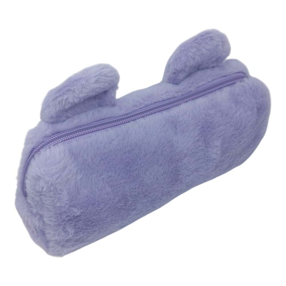 Bear&Deer Peluş Sevimli Kedi Mor Kalem Kutusu BD-KCS276