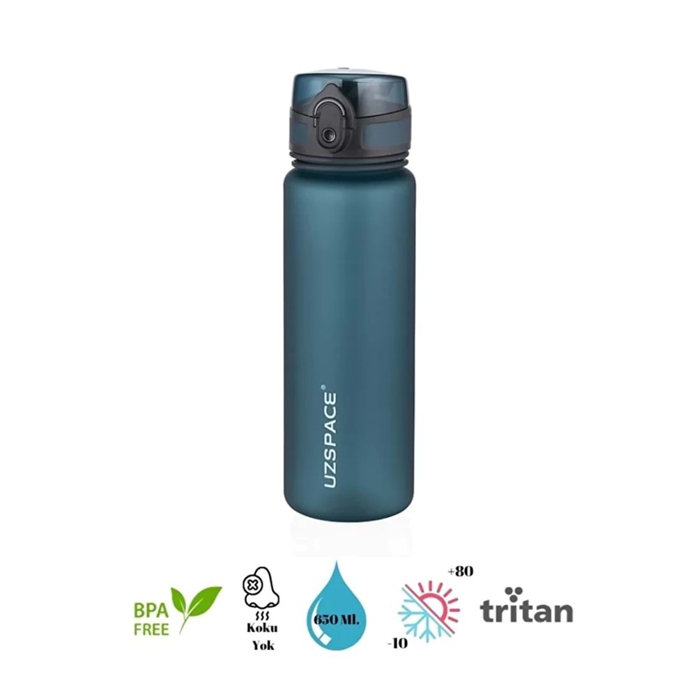Uzspace Tritan Matara 650 ml. Zeytin Yeşili 3053