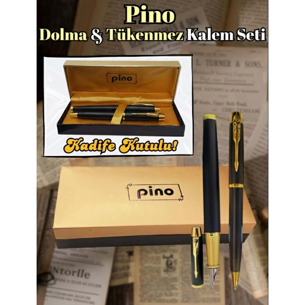 Pino Kutulu Dolma Kalem-Tükenmez Kalem Seti