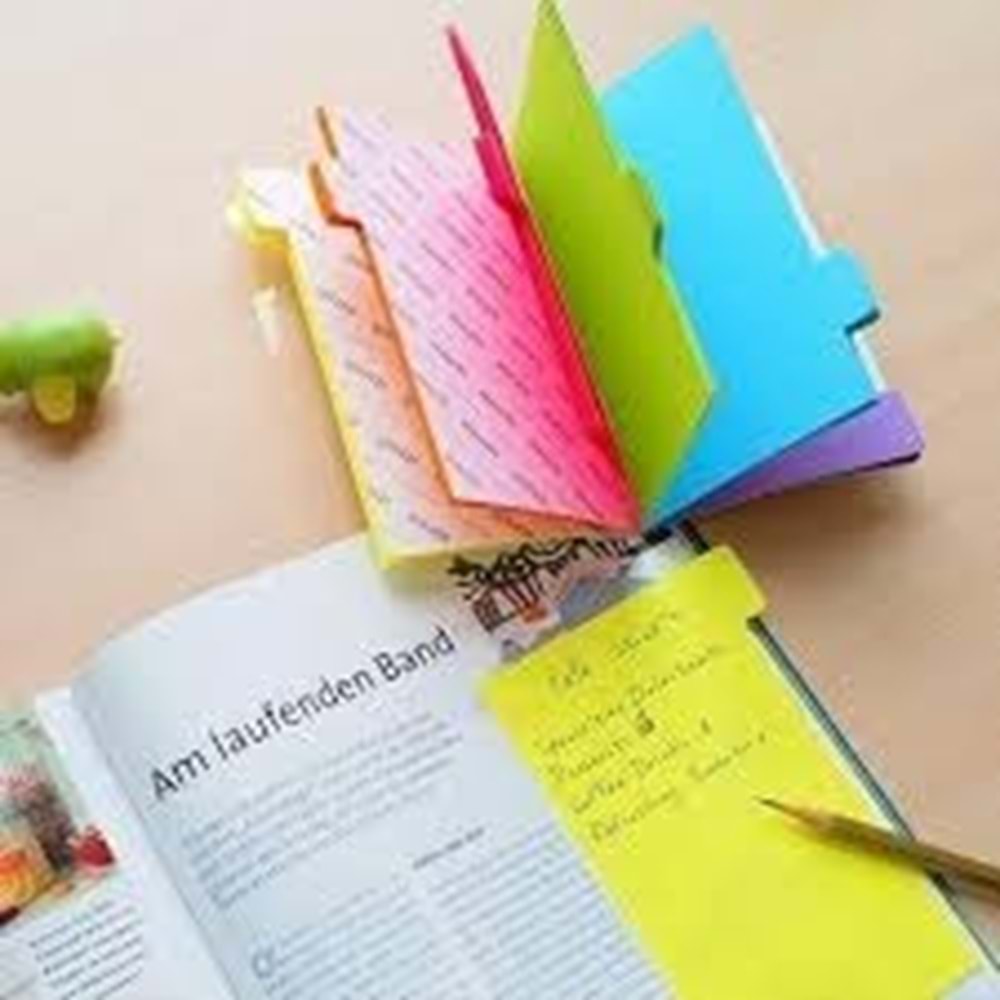 Stickn Yapışkanlı Not Kağıdı Magic Seperatörlü Çizgili 60 Yp 148x98 6 Neon Renk 21460