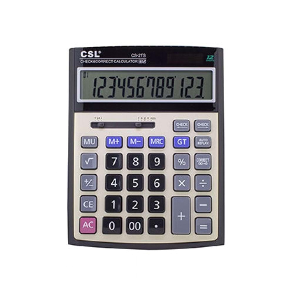 CSL Masaüstü Hesap Makinesi 12 Hane CS-2TS