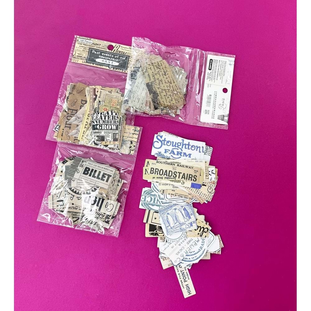 Art Kağıt Sticker 100 Adet BM-1779