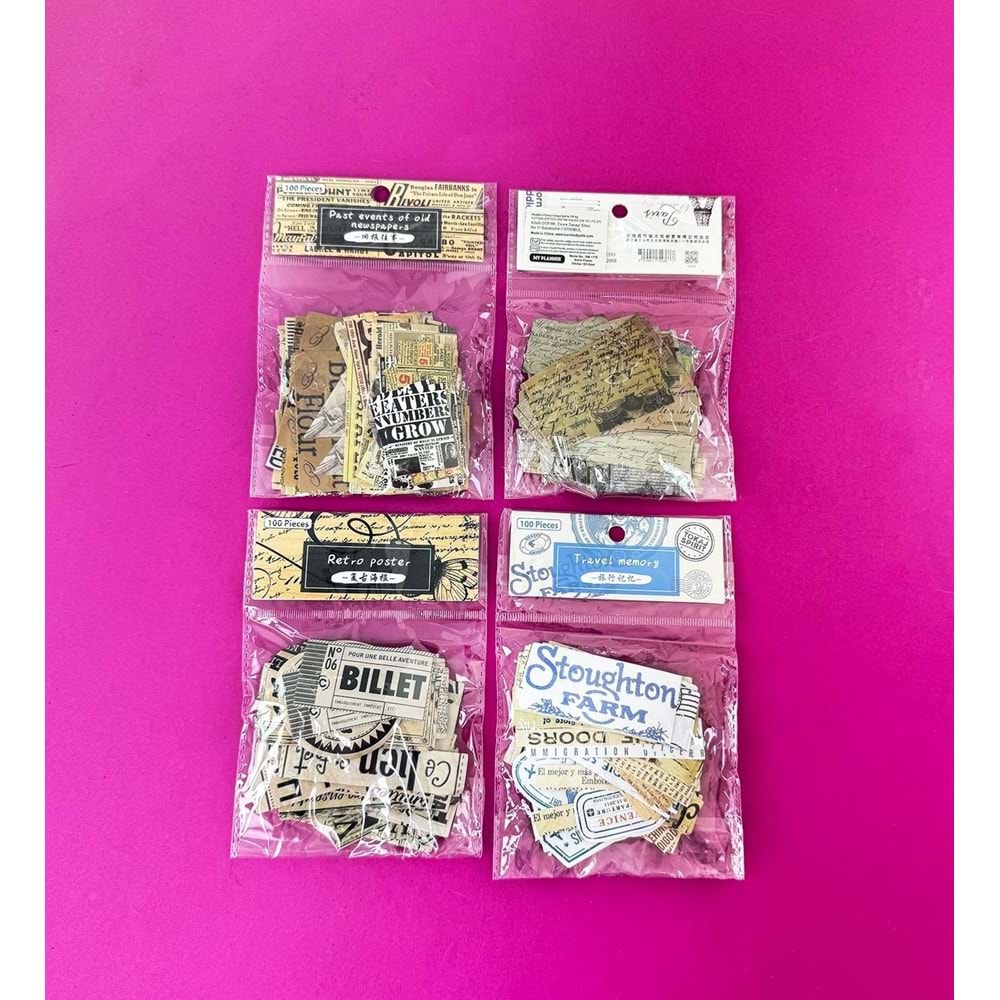 Art Kağıt Sticker 100 Adet BM-1779