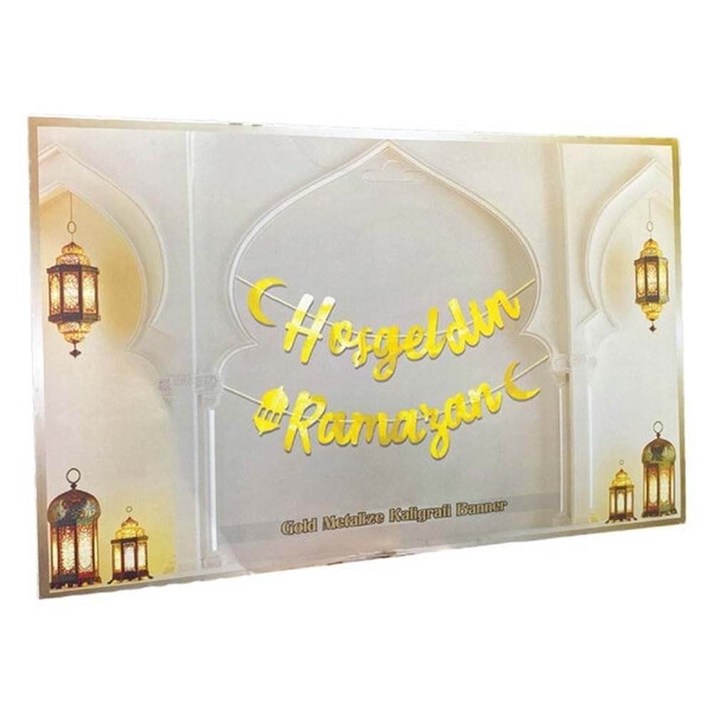 Kaligrafi Banner Hoşgeldin Ramazan