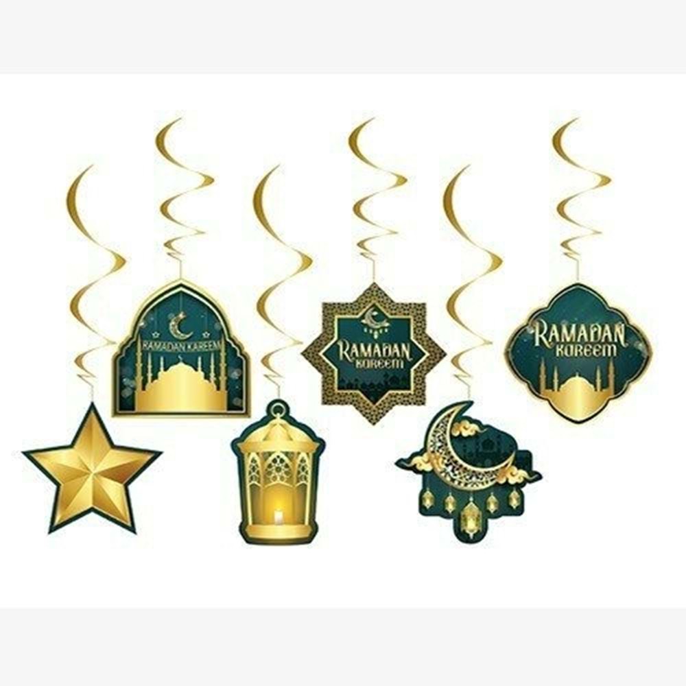 Ramdan Kareem 6 Lı Tavan Süsü