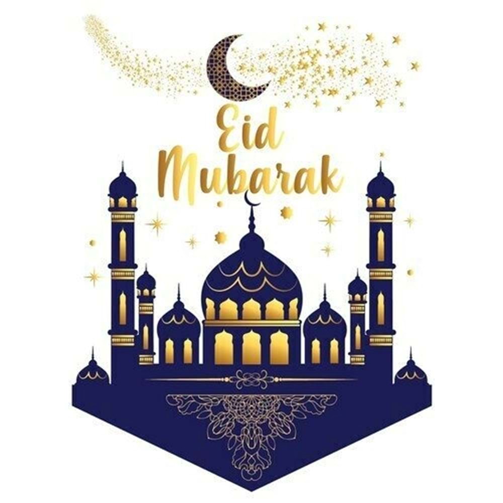 Kumaş Flama Eid Mubarek