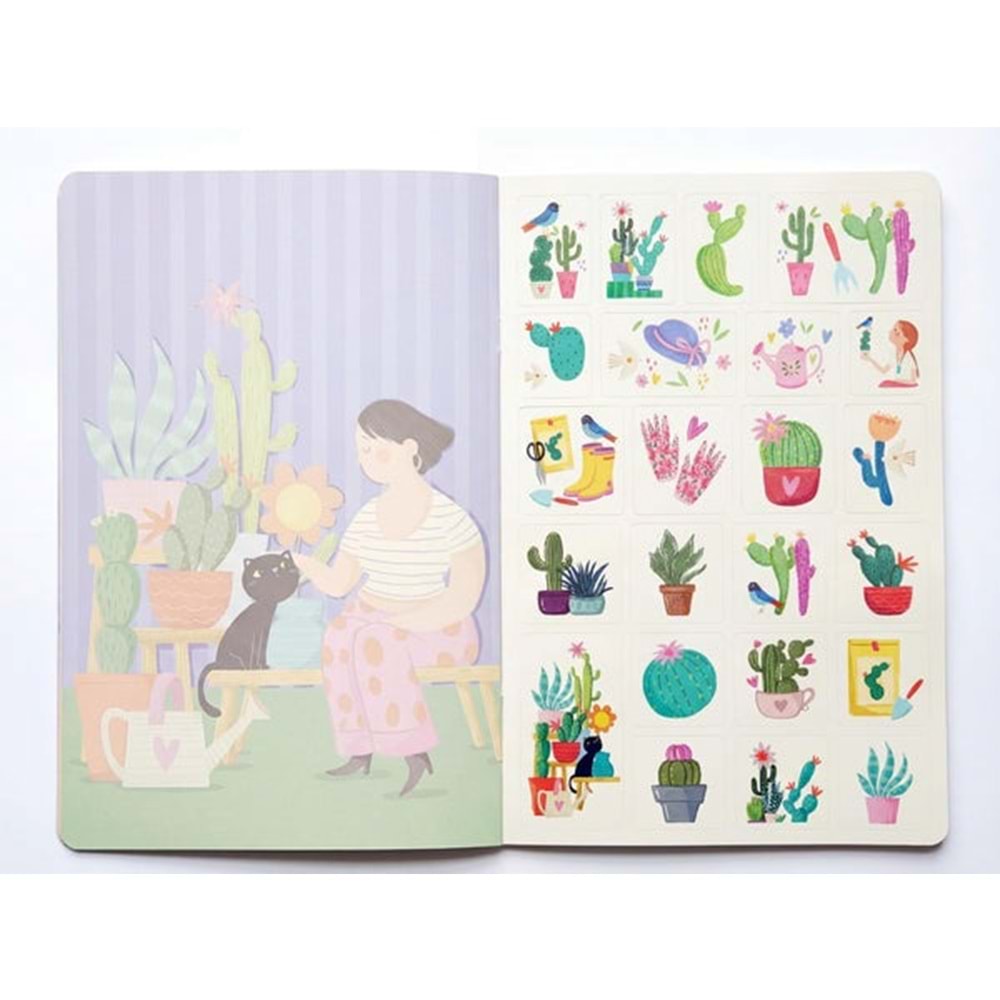 Kaktüs Mavi Zamansız Ajanda (Stickerlı)