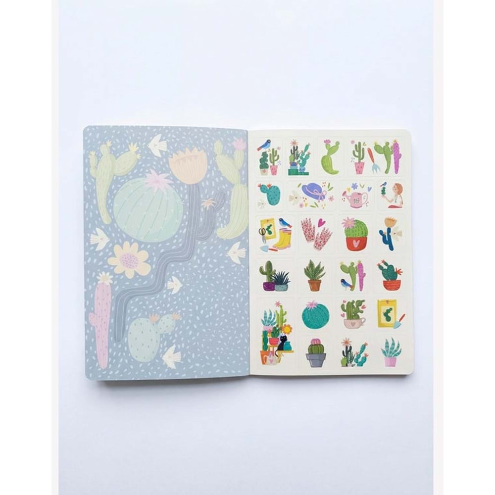 Kaktüs Yeşil Zamansız Ajanda (Stickerlı)