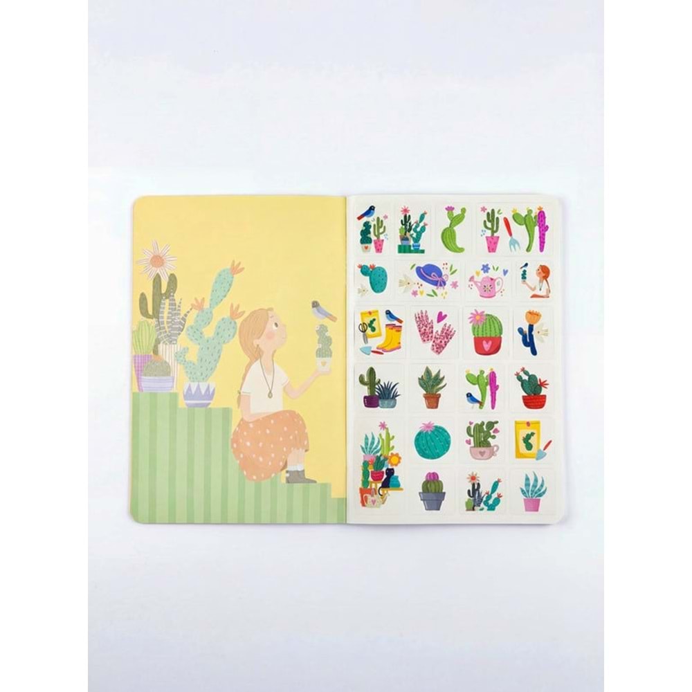 Kaktüs Sarı Zamansız Ajanda (Stickerlı)