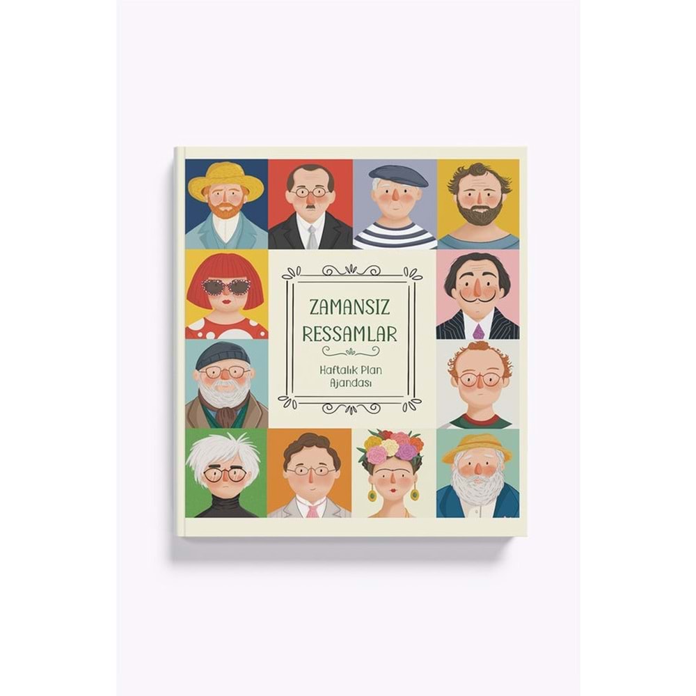 Zamansız Ressamlar Ajandası I, Zamansız Ajanda 16.5x19.5 cm (Stickerlı)