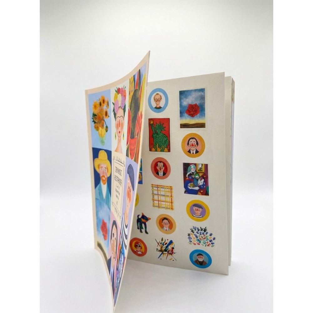 Zamansız Ressamlar Ajandası I, Zamansız Ajanda 16.5x19.5 cm (Stickerlı)