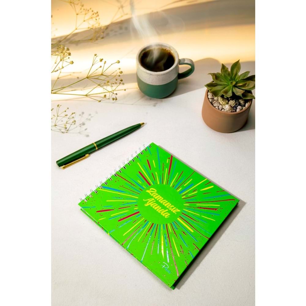 Prestij Neon Yeşil Zamansız Ajanda