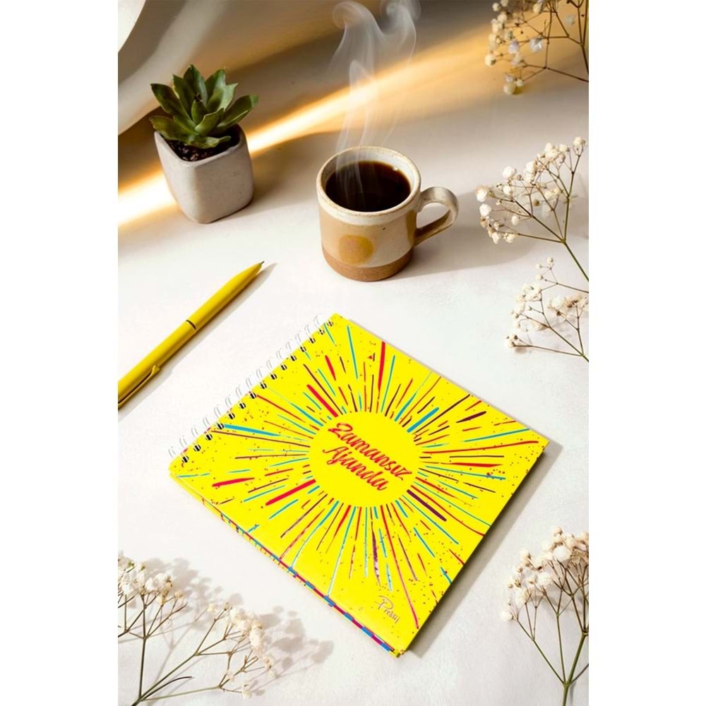 Prestij Neon Sarı Zamansız Ajanda