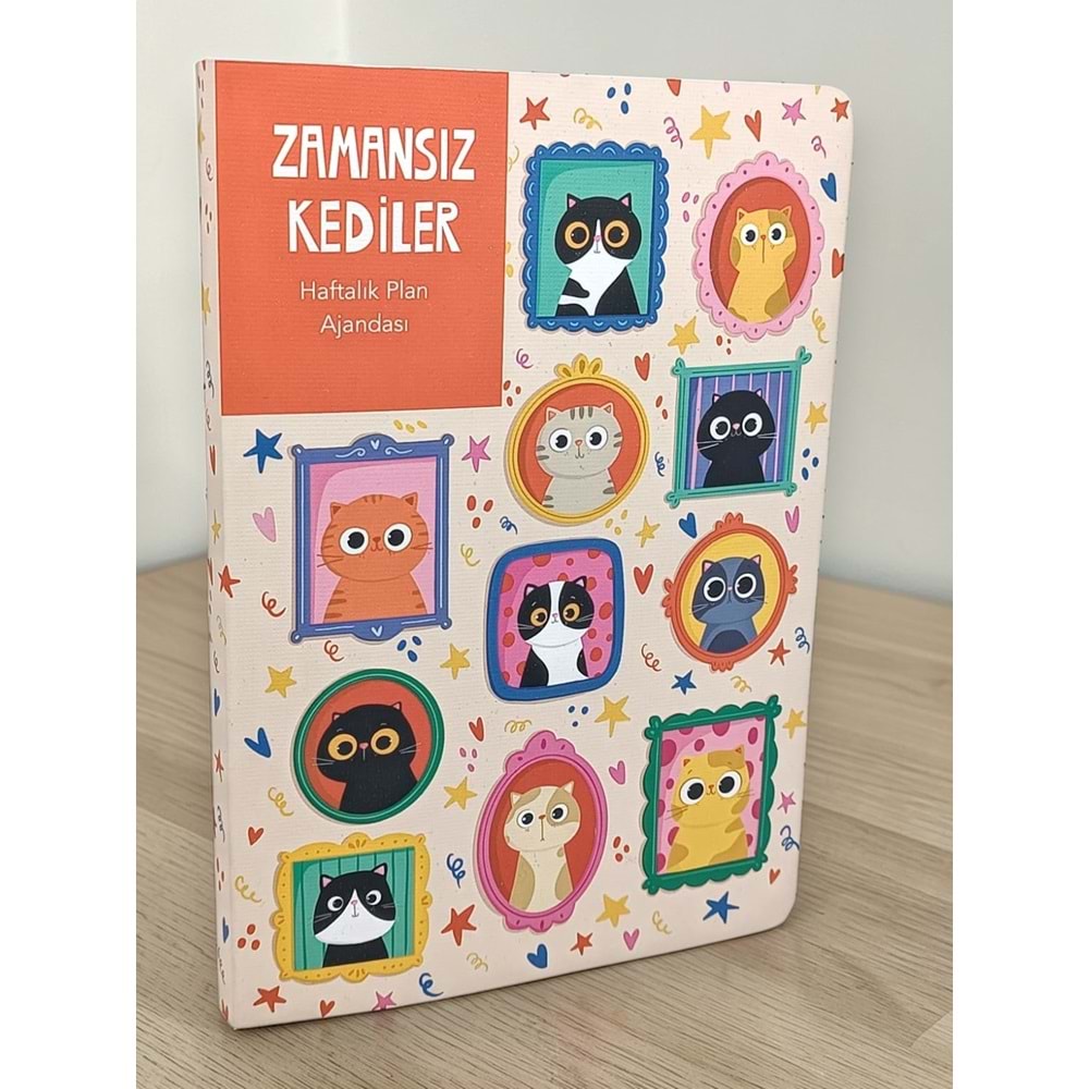 Zamansız Kediler II Haftalık Plan Ajandası 15x21 cm