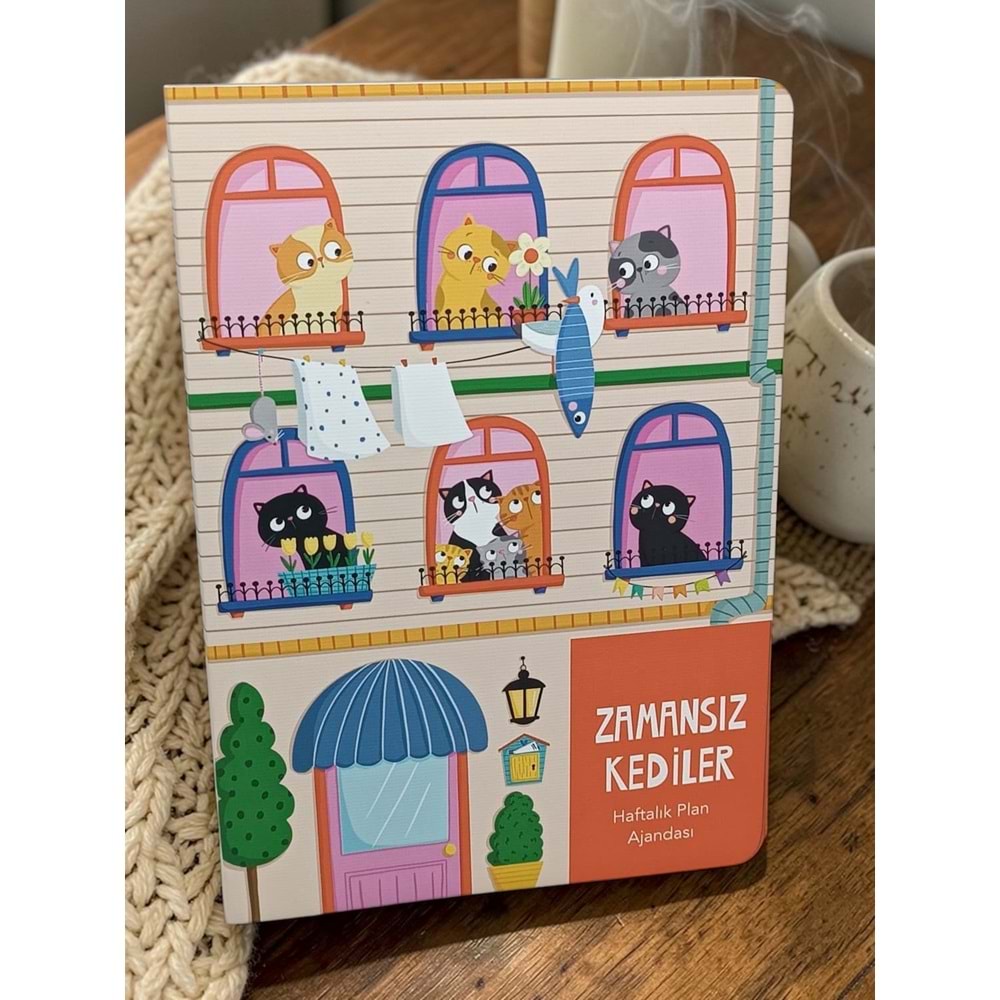 Zamansız Kediler IV Haftalık Plan Ajandası 15x21 cm