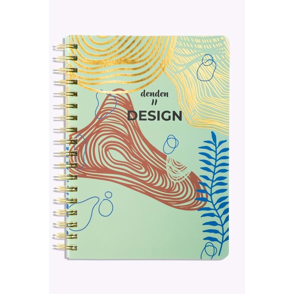 Denden Redactar Yeşil Spiralli Defter, 17x24 cm