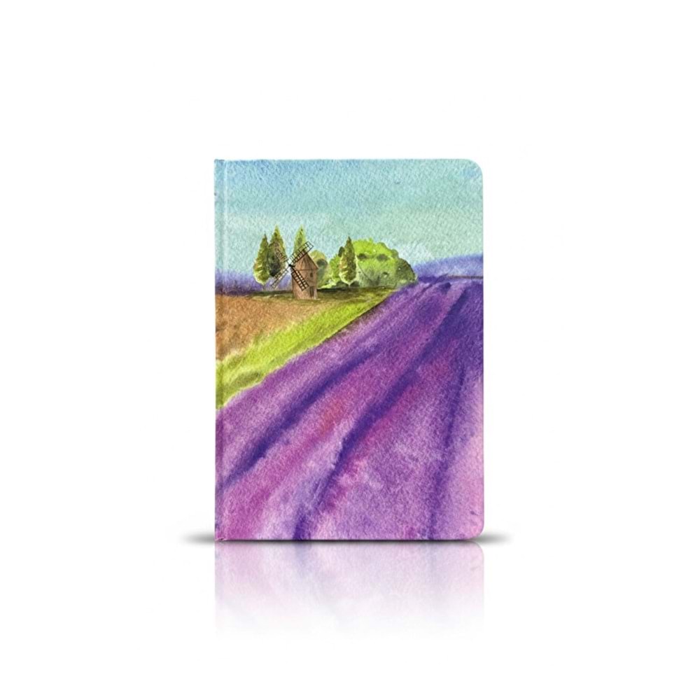 Liz Kuşe Kapak Kenar Baskılı 15x21 cm Defter 64 Yp. Noktalı+48 Yp. Çizgisiz