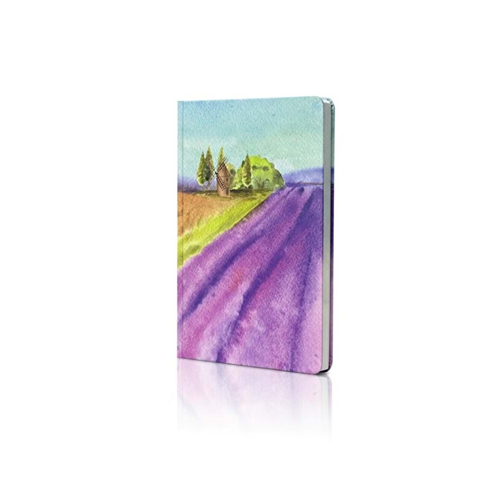 Liz Kuşe Kapak Kenar Baskılı 15x21 cm Defter 64 Yp. Noktalı+48 Yp. Çizgisiz