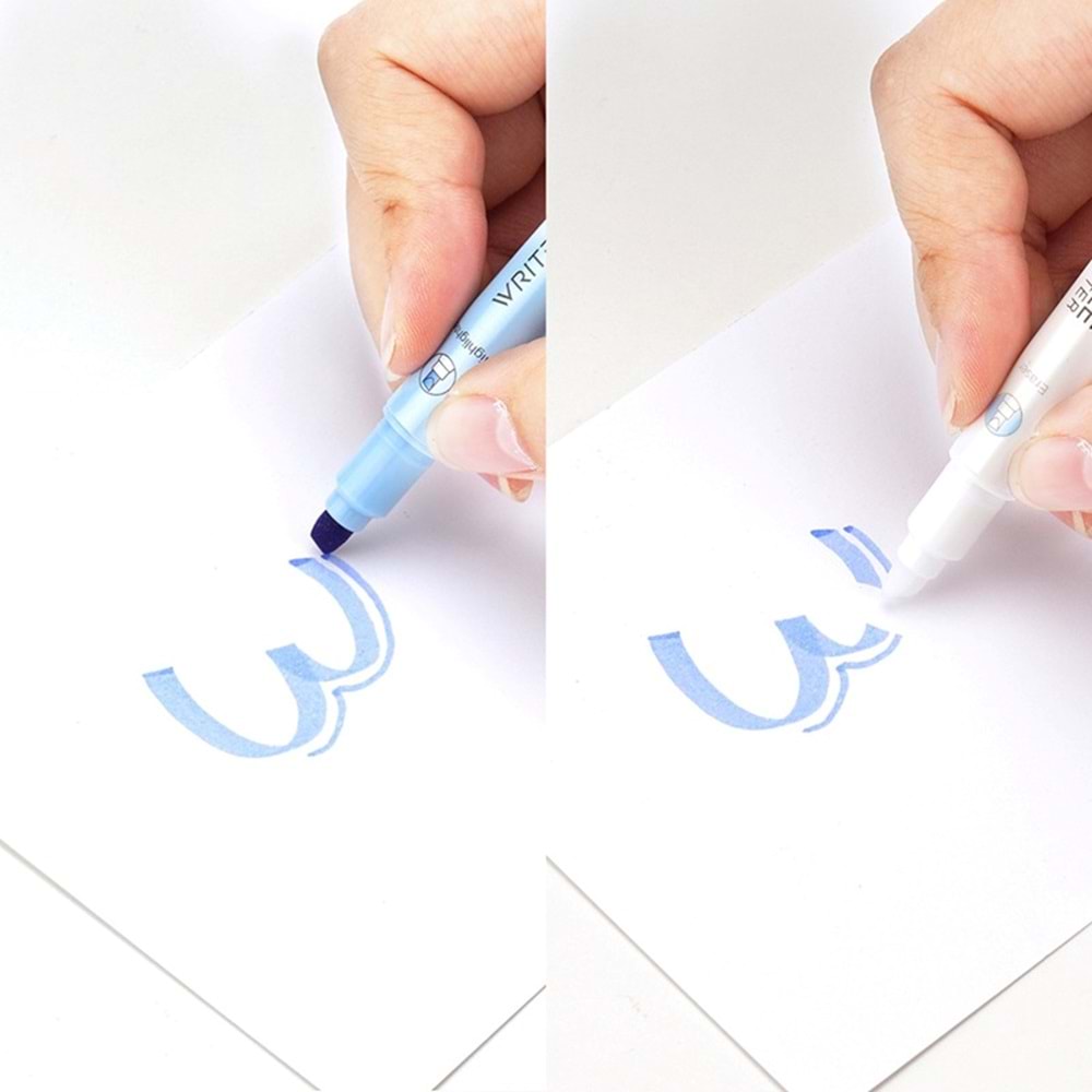 Writech Silinebilir Fosforlu Kalem Sarı W-822