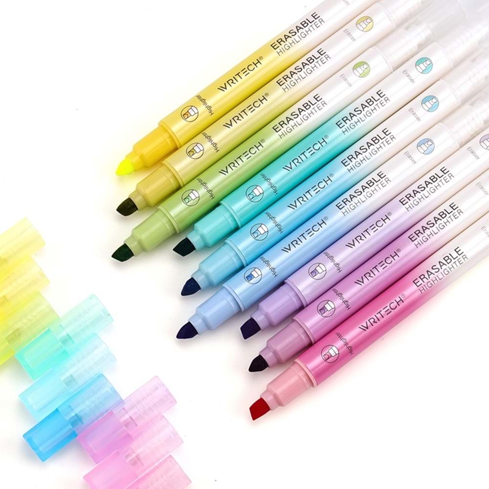 Writech Silinebilir Fosforlu Kalem Pastel Mavi W-822