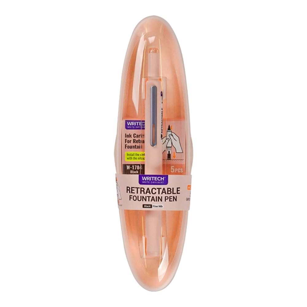 Writech Basmalı Dolma Kalem Turuncu Gövde F Uç