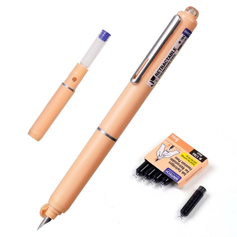 Writech Basmalı Dolma Kalem Turuncu Gövde F Uç