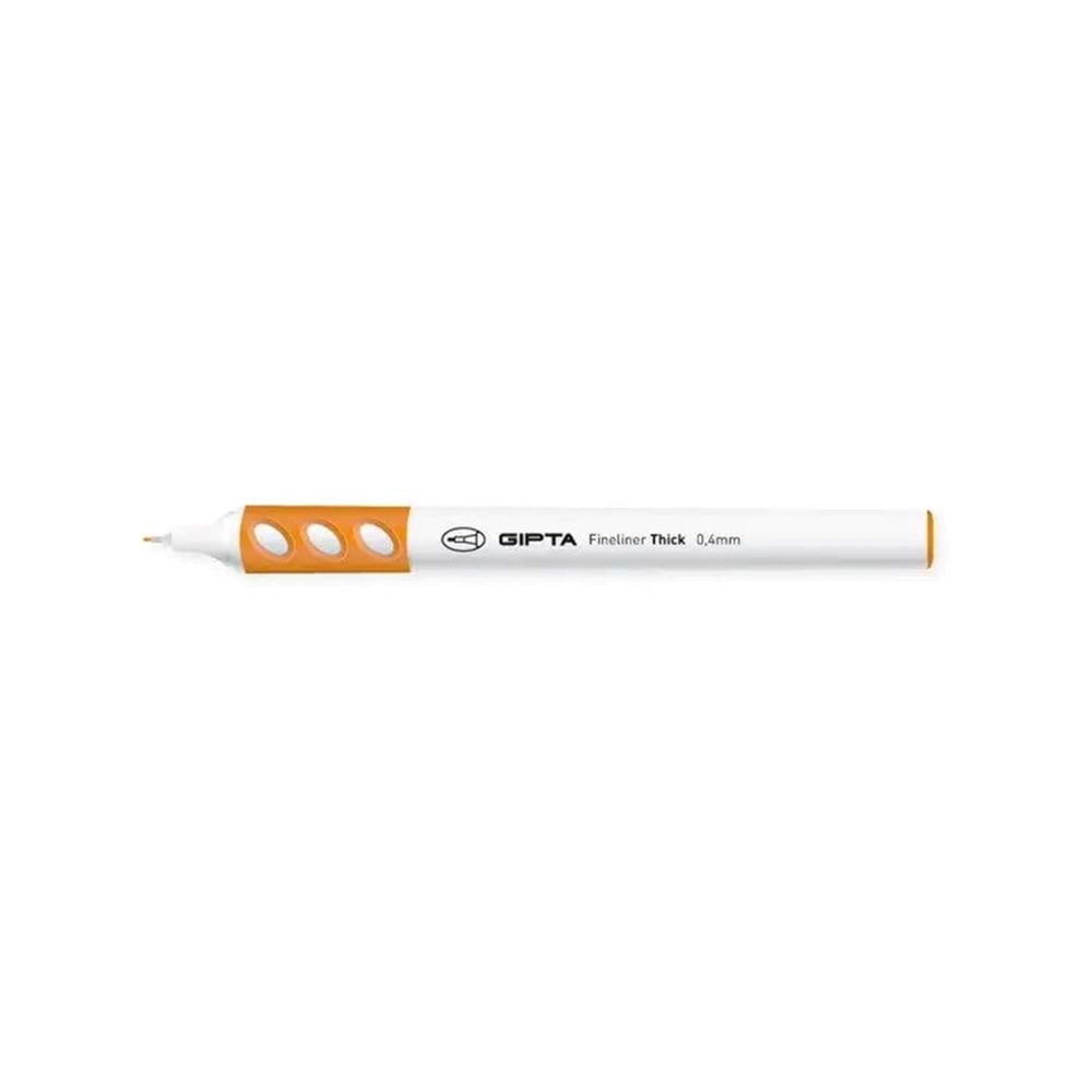 Gıpta Fineliner Thick 0.4 mm Yuvarlak Gövde Turuncu