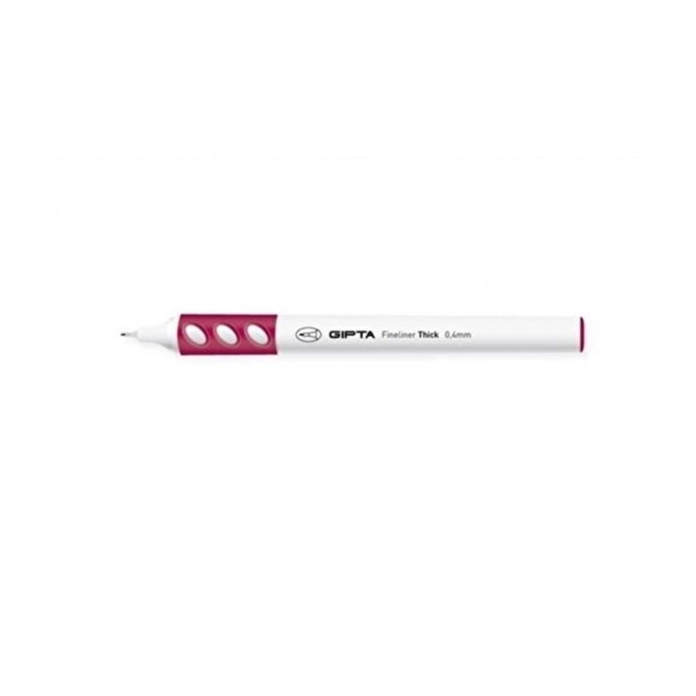 Gıpta Fineliner Thick 0.4 mm Yuvarlak Gövde Bordo