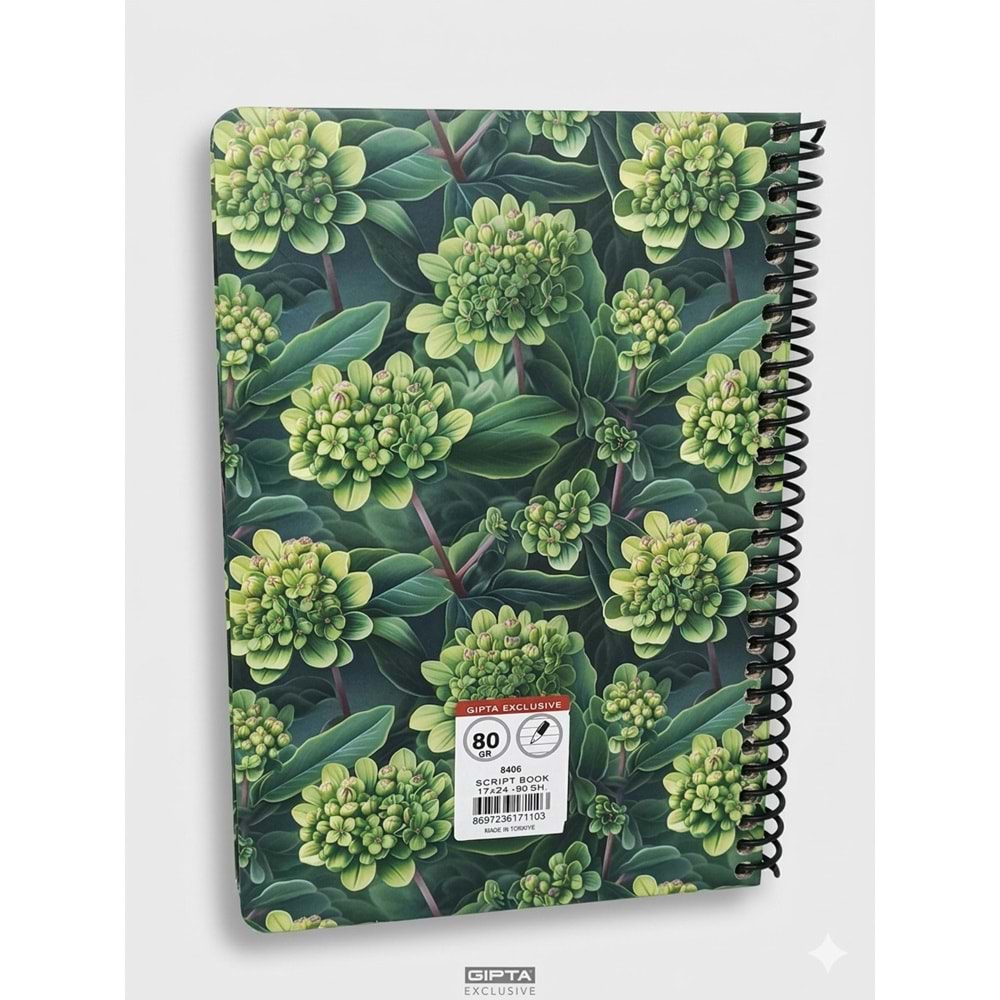 Gıpta Script Book Sprl. Sert Kpk. Defter 17x24 80 Yp. Çizgili
