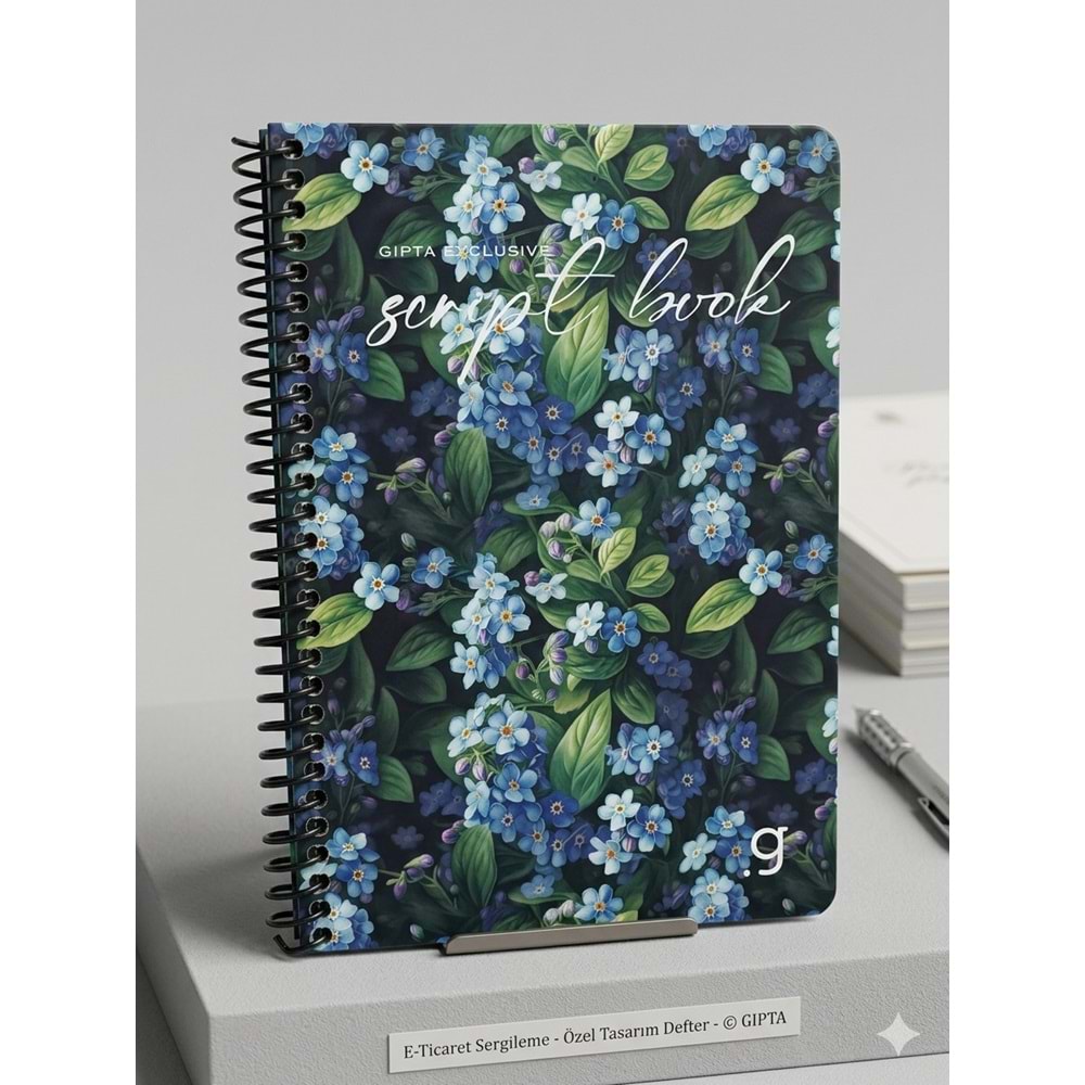 Gıpta Script Book Sprl. Sert Kpk. Defter 17x24 80 Yp. Kareli