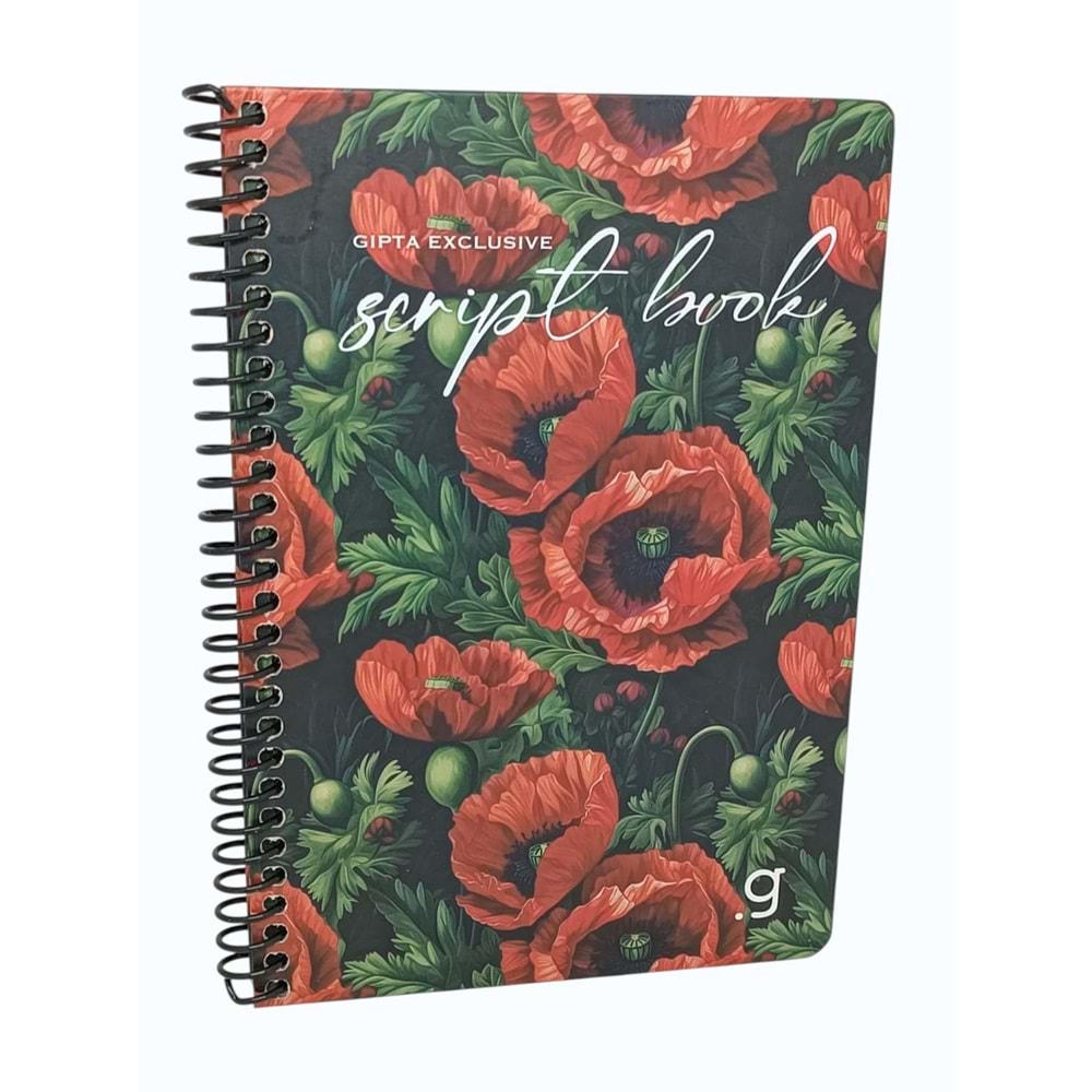 Gıpta Script Book Sprl. Sert Kpk. Defter 17x24 80 Yp. Kareli