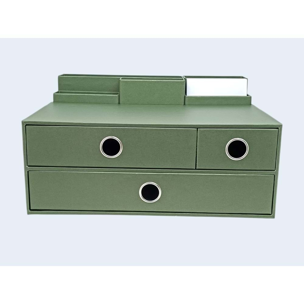 Gıpta Pearl Green 3 Çekmeceli Masaüstü Düzenleyici ORG1762