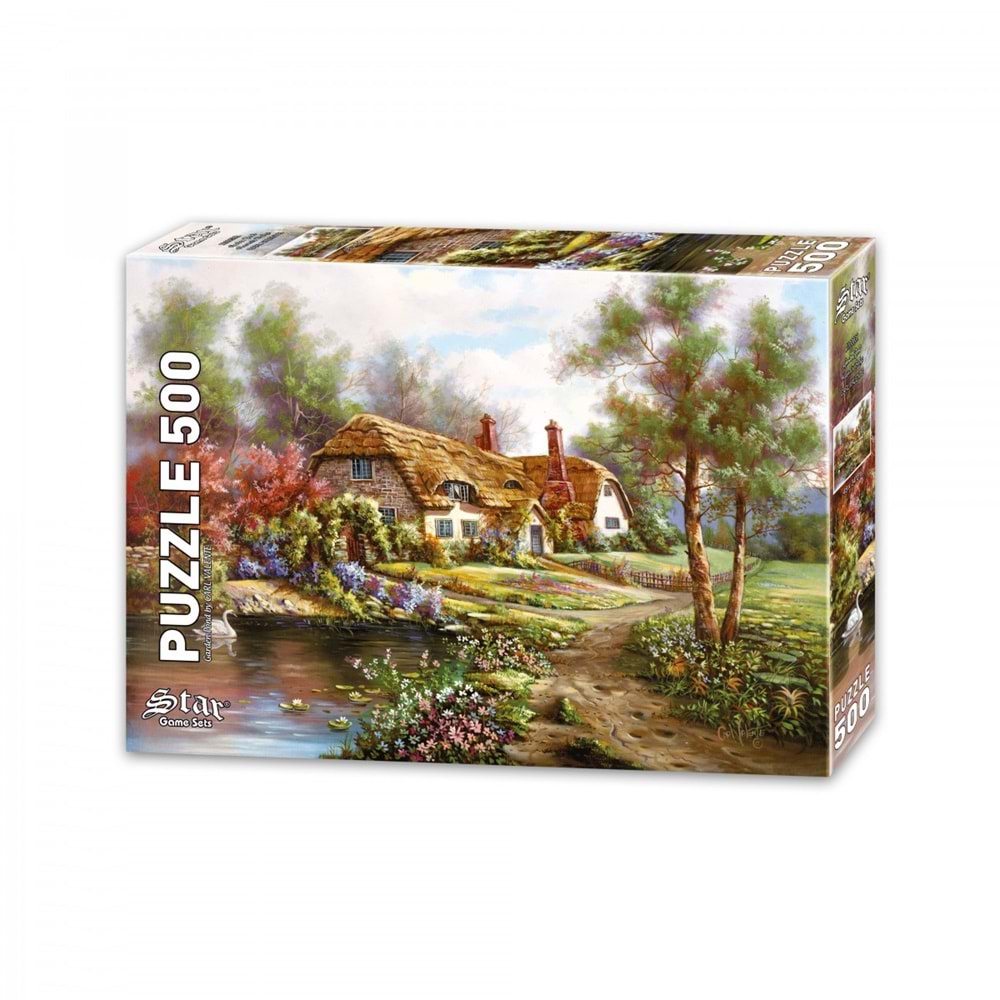 Star Oyun 500 Parça Havuzlu Bahçe Puzzle