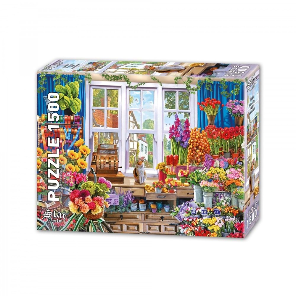Star Oyun 1500 Parça Çiçekçi Puzzle