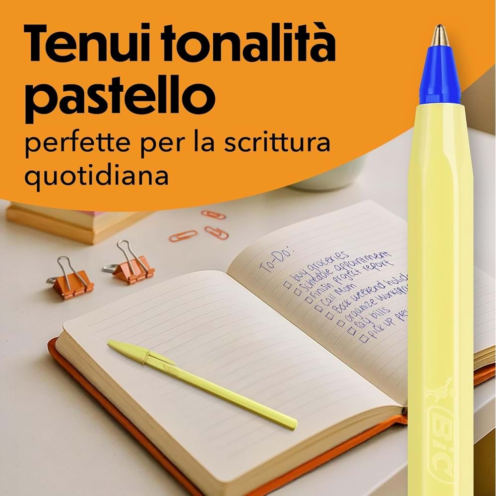 Bic Cristal Mavi Tükenmez Kalem Pastel Mavi Gövde