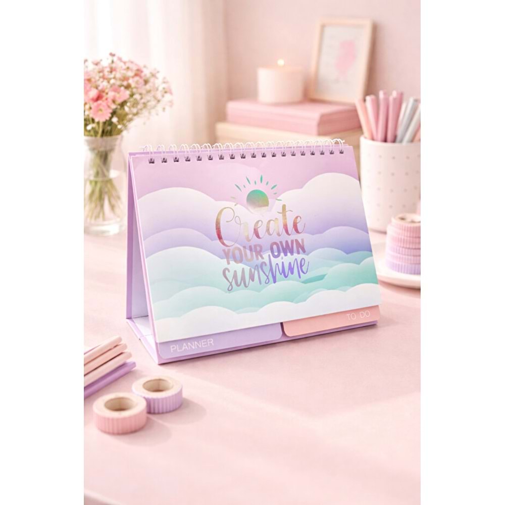 Liz Planlayıcı Masa Takvimi Özel Kesimli TKV04