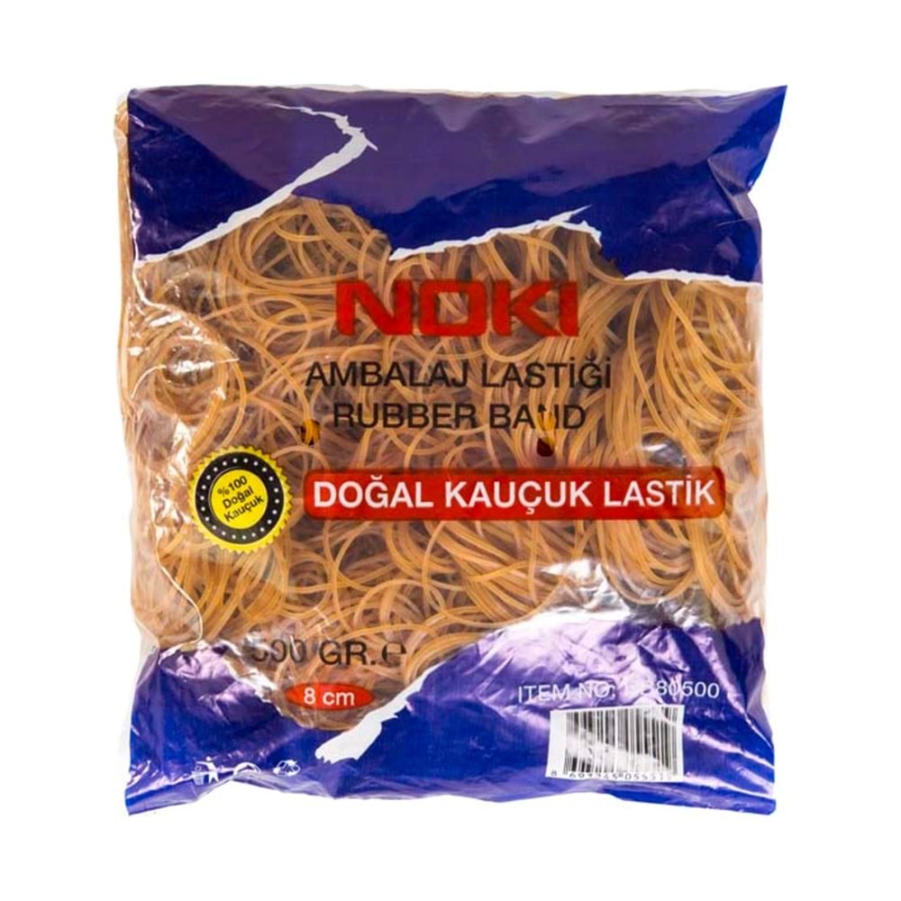 Noki Ambalaj Lastiği %100 Kauçuk 8 cm. 500 gr.