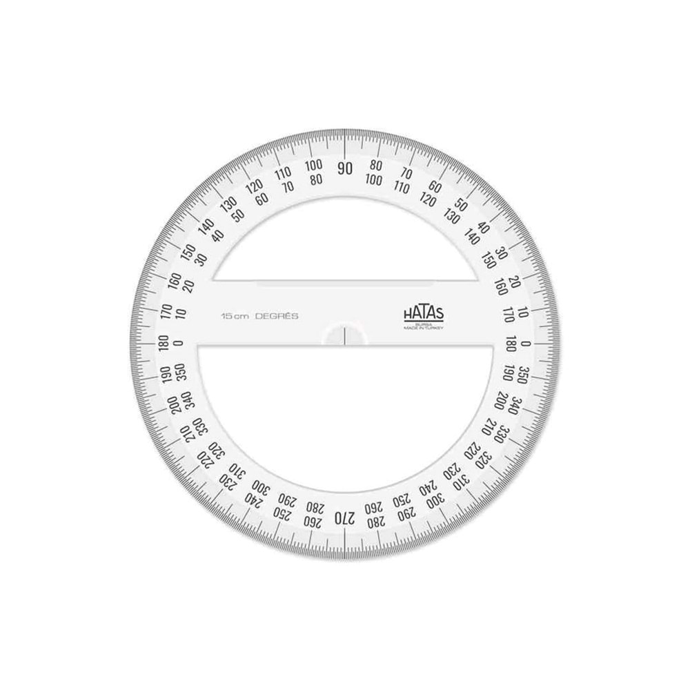Hatas Minkale Tam Daire İletki Şeffaf 360° 15 cm