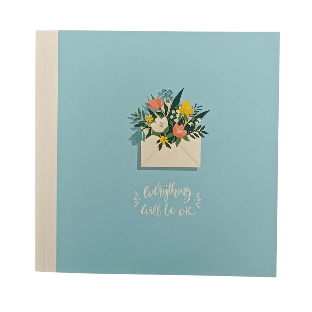 Lilamor Kare Defter 15x15 cm 144 Sayfa Düz