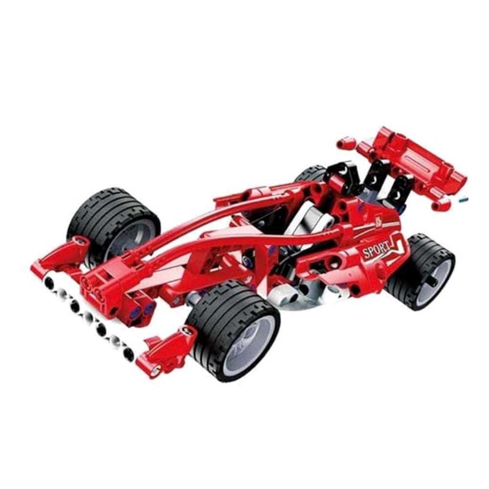 CaDa Formula Yarış Arabası Çek Bırak 144 Parça Blok Oyuncak C52016W