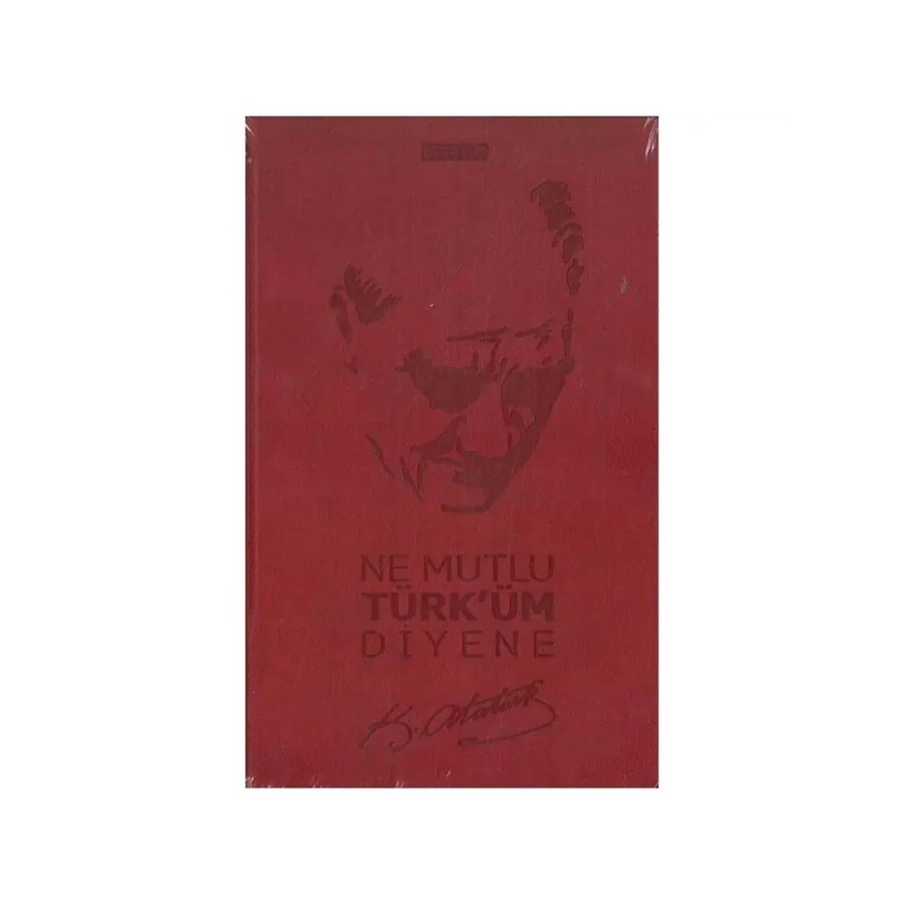 Gıpta Atatürk İp Dikişli Sert Kapak Çizgili Defter 13x21 cm 120 yp.
