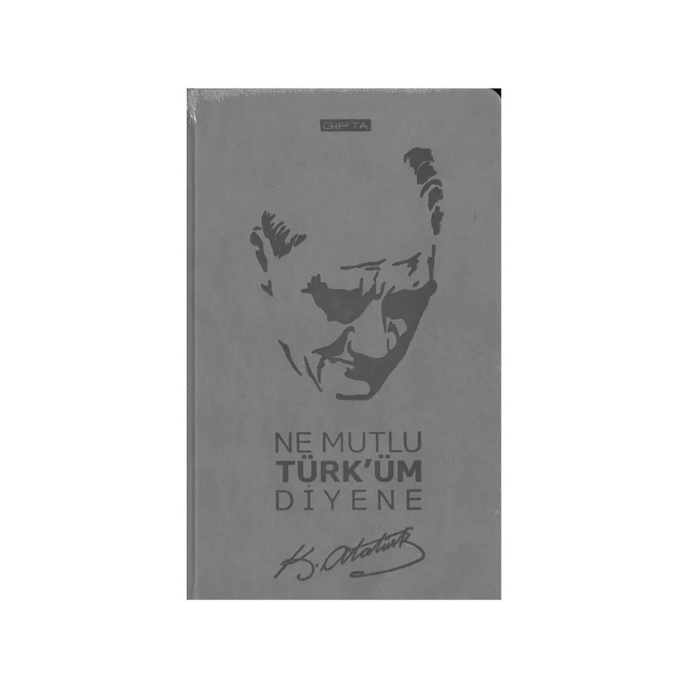 Gıpta Atatürk İp Dikişli Sert Kapak Çizgili Defter 13x21 cm 120 yp.