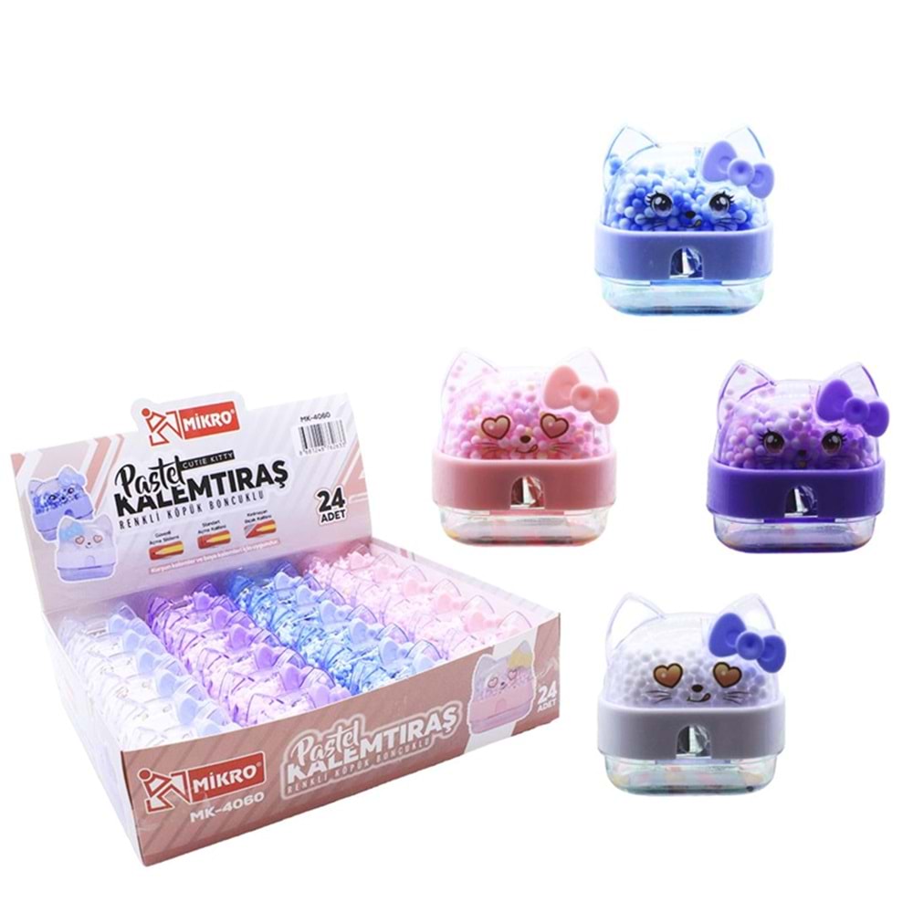 Mikro Kitty Cute Tek Bıçaklı Kalemtraş MK-4060